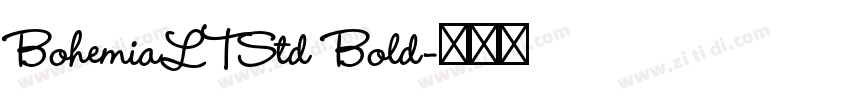 BohemiaLTStd Bold字体转换